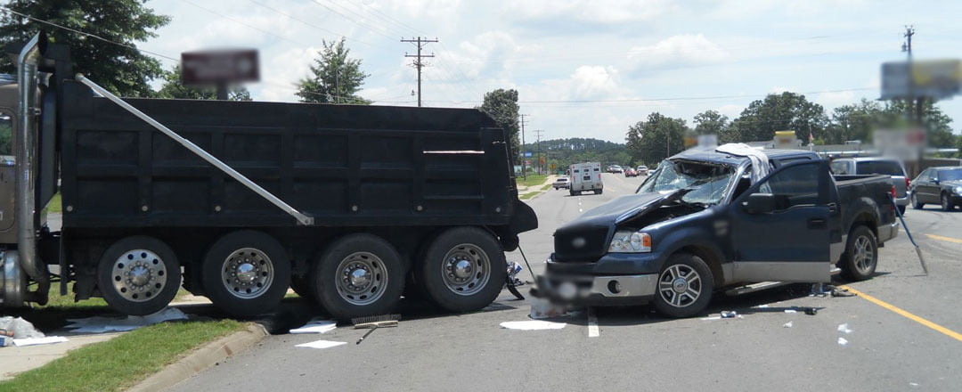 Car and Truck Accident with Personal Injury
