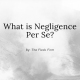 personal injury negligence per se image