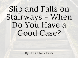 slip and falls on stairs why you need a lawyer and an overview