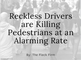 Reckless Drivers and Pedestrians Image accident attorney