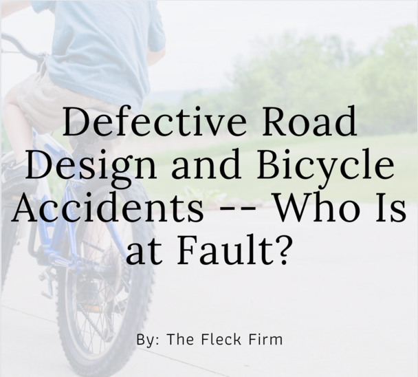 Defective Road Design, Bicycle Accident Lawyer
