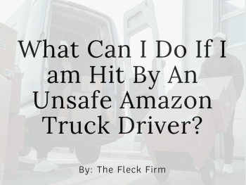 What to do if hit by unsafe amazon truck driver in an accident