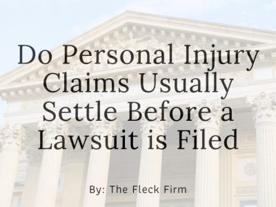 do personal injury claims usually settle or does a lawsuit have to be filed