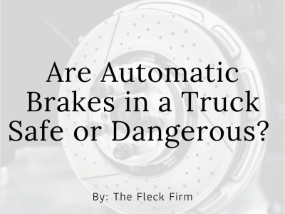 Automatic Truck Brakes are Dangerous - Cause Accidents image