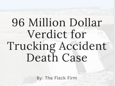 96 million dollar verdict for truck accident