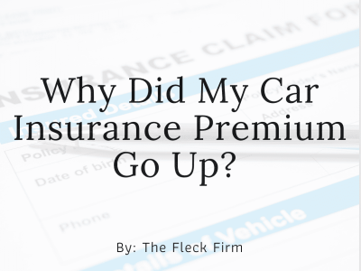 Why did my car insurance premium go up?
