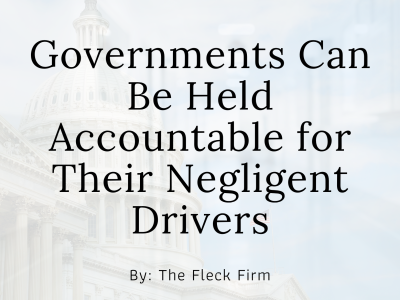 Governments held accountable for their negligent drivers Fleck Law Firm Personal Injury Pedestrian Accident Kentucky
