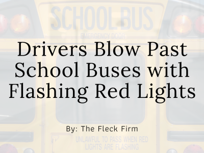 Drivers blow past school buses with flashing red lights kentucky bus accident lawyer