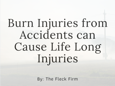 Burn injuries from car accidents can cause life long problems picture