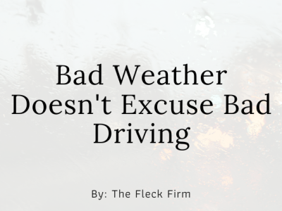 Bad weather doesnt excuse bad driving personal injury car accident lawyer The Fleck Firm Elizabethtown KY
